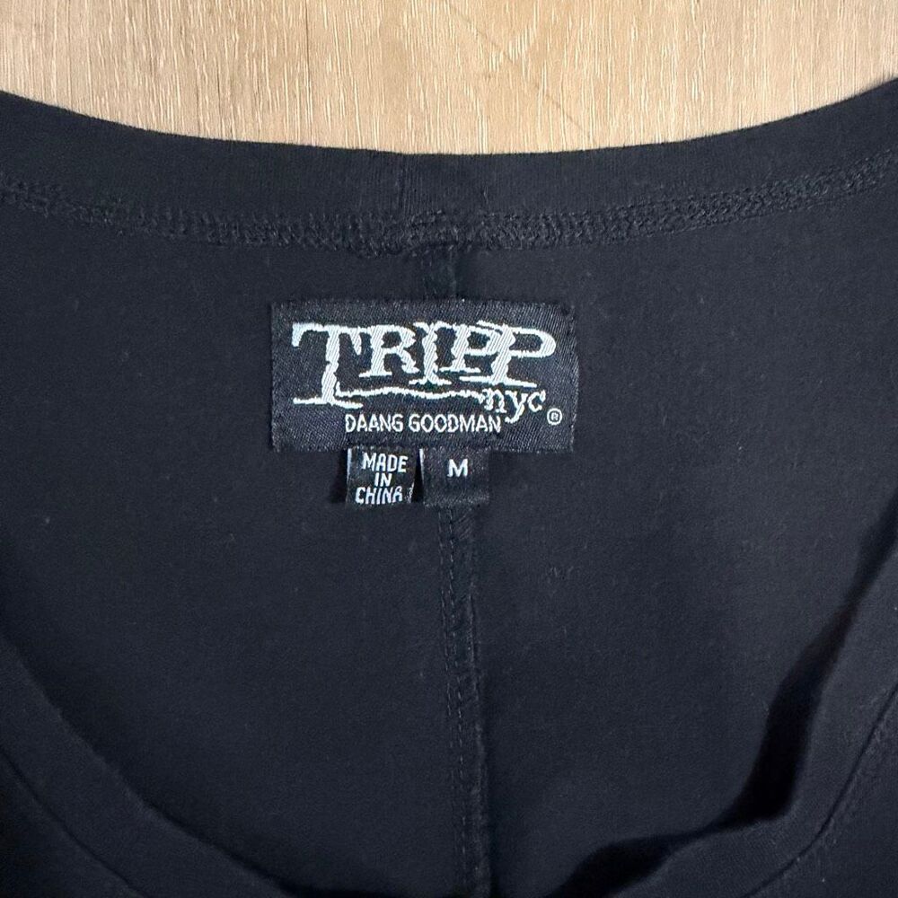 Tripp NYC Black Sleeveless Studded Mini Dress Sz M Y2K Mall Goth Alt Punk Dark - Picture 3 of 7